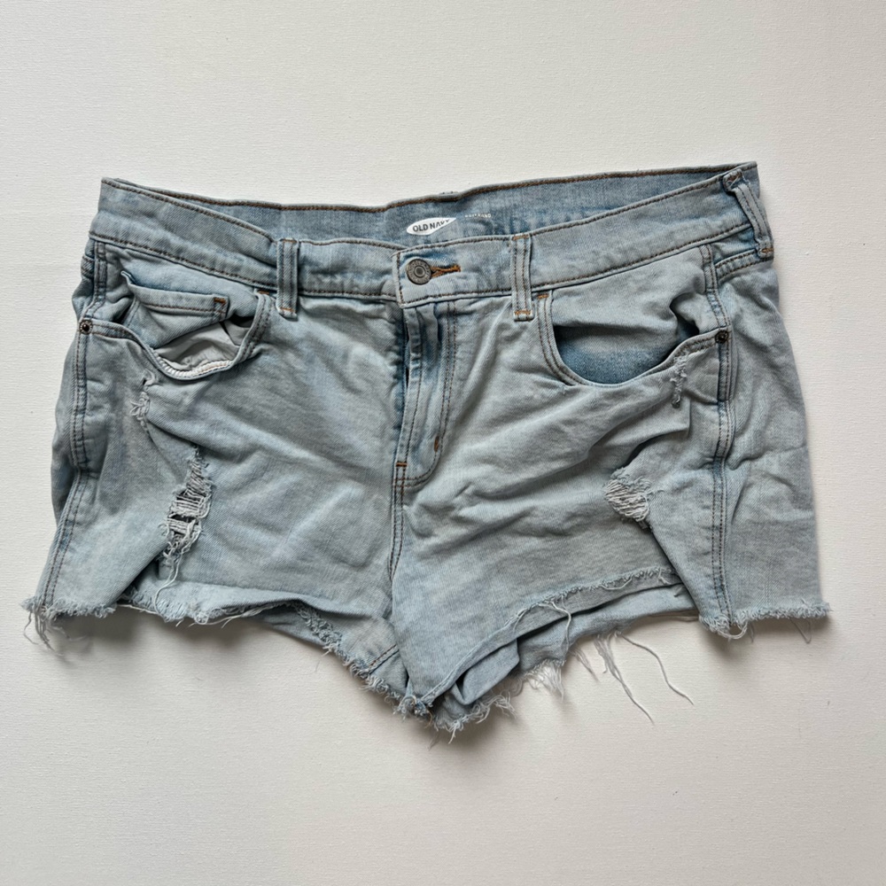 Old Navy Boyfriend Jean Distressed Short Size 12